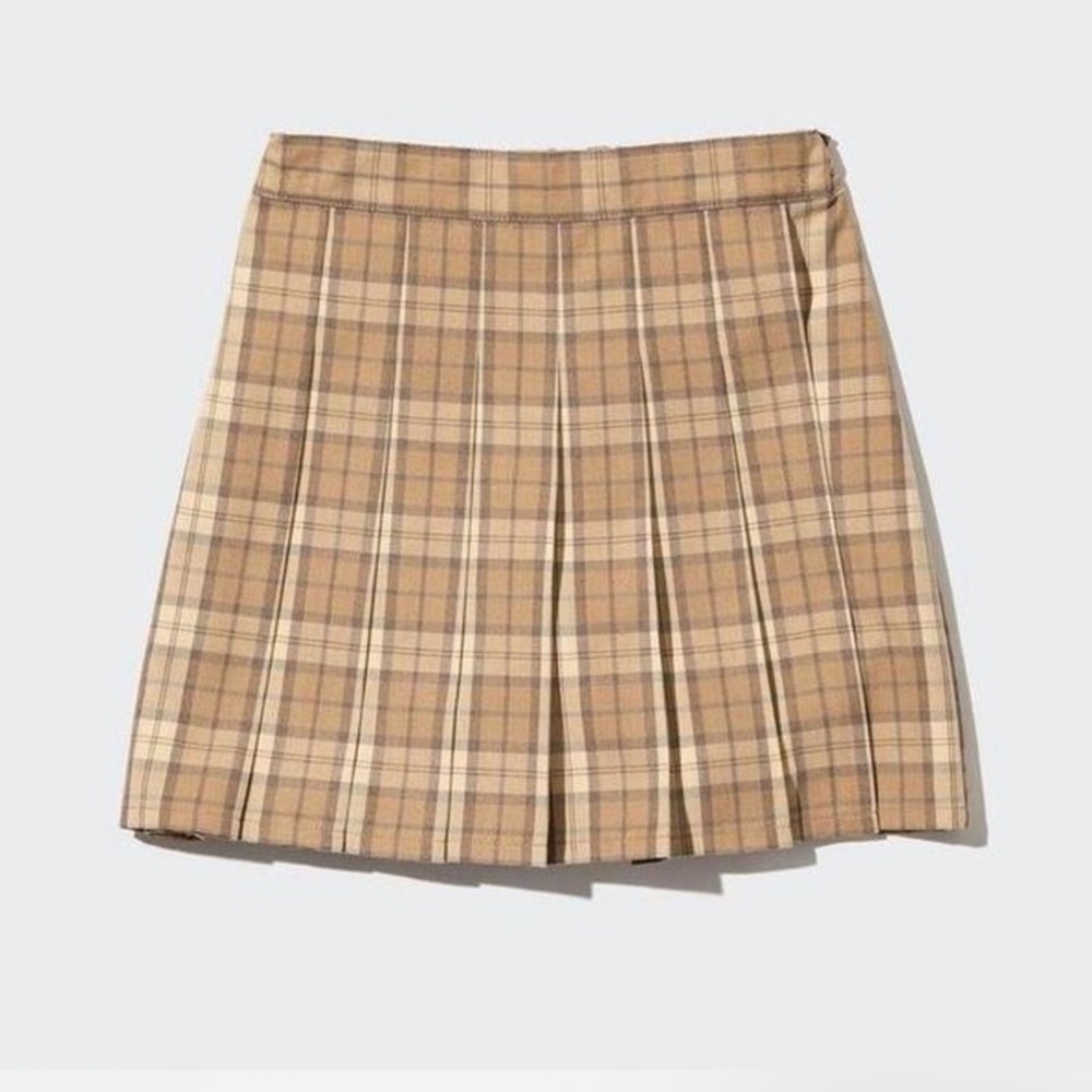 Plaid Tan Skort